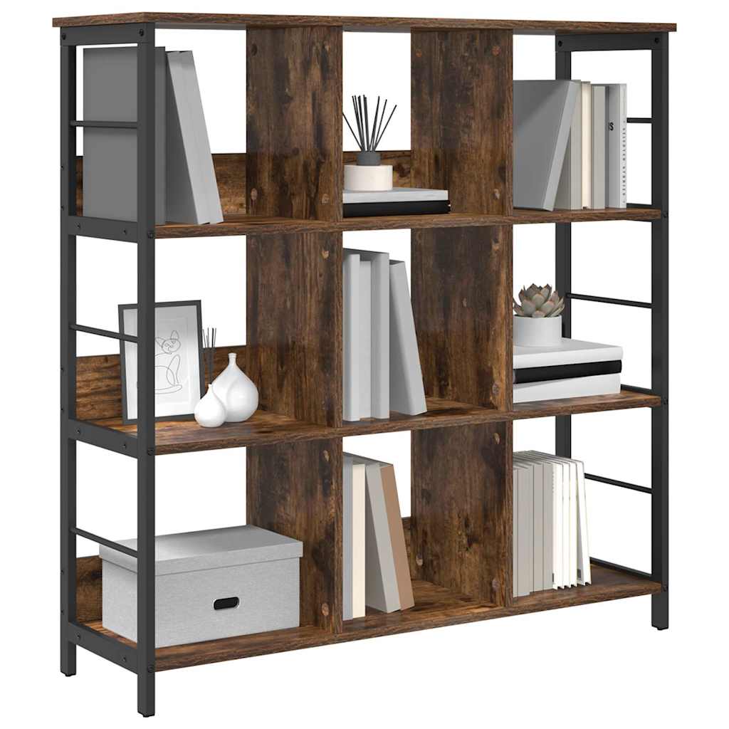 Boekenkast Gerookt eiken 102 x 32 x 104,5 cm Bewerkt hout