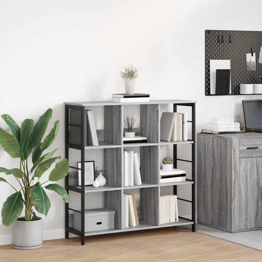 Boekenkast Grijs Sonoma 102 x 32 x 104,5 cm Bewerkt hout