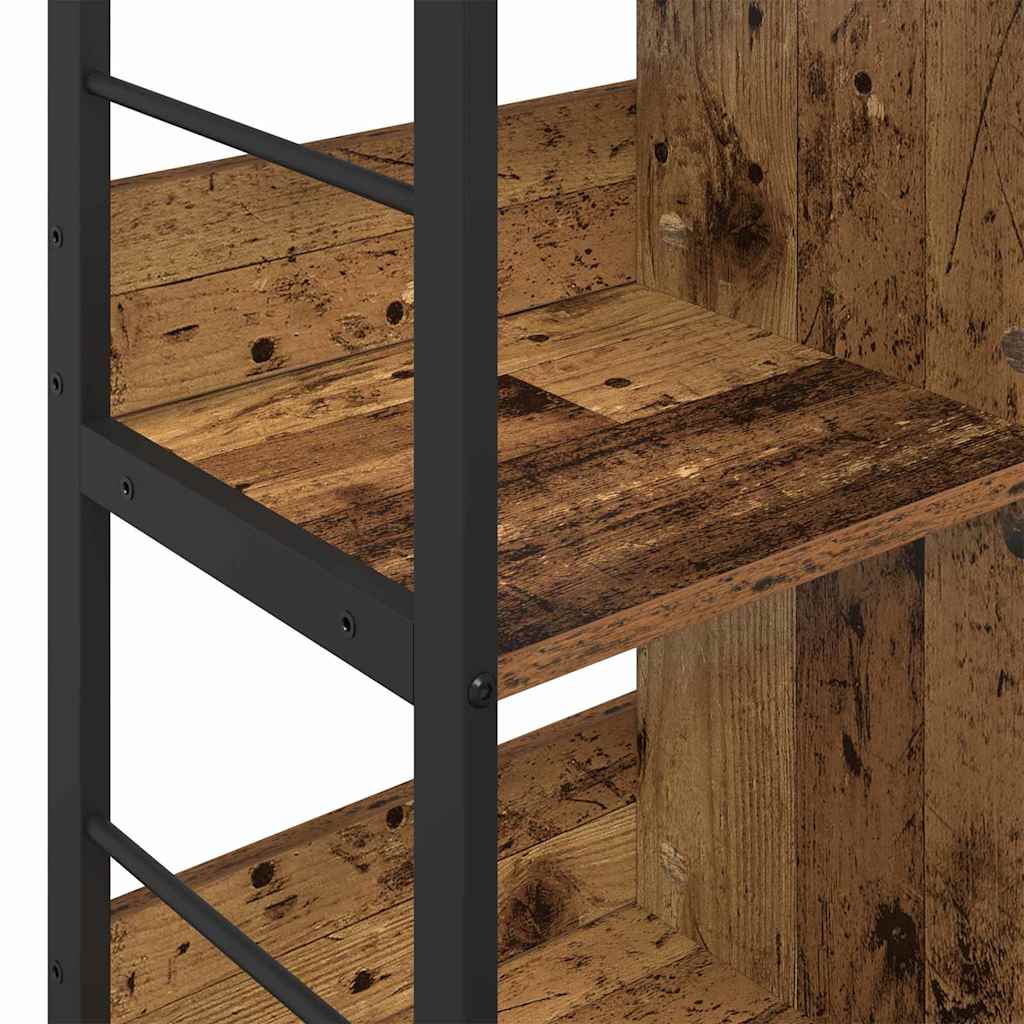 Boekenkast Oud Hout 102 x 32 x 104,5 cm Bewerkt hout