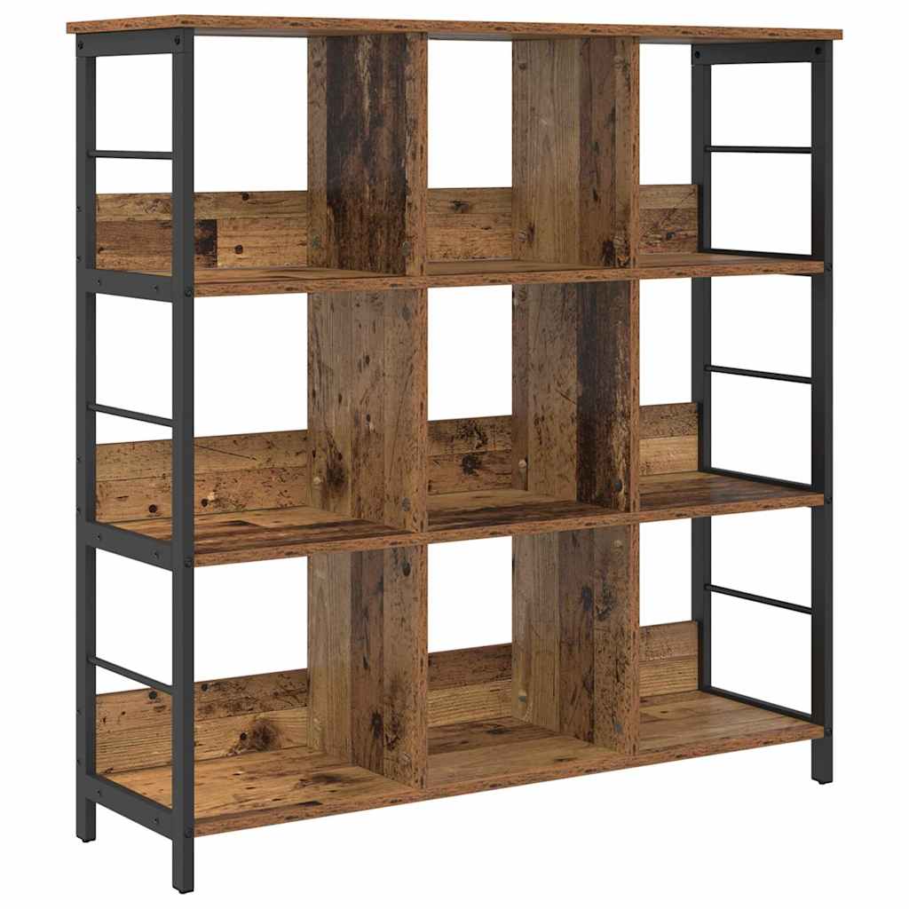 Boekenkast Oud Hout 102 x 32 x 104,5 cm Bewerkt hout