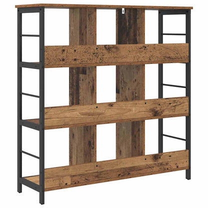 Boekenkast Oud Hout 102 x 32 x 104,5 cm Bewerkt hout