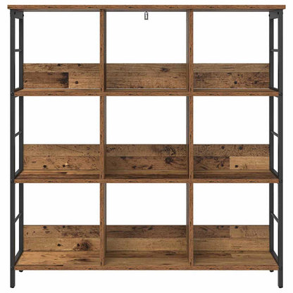 Boekenkast Oud Hout 102 x 32 x 104,5 cm Bewerkt hout