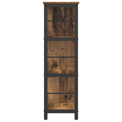 Boekenkast Oud Hout 102 x 32 x 104,5 cm Bewerkt hout