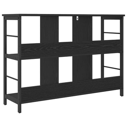 Boekenkast Zwart Eiken 102 x 32 x 72,5 cm Bewerkt hout