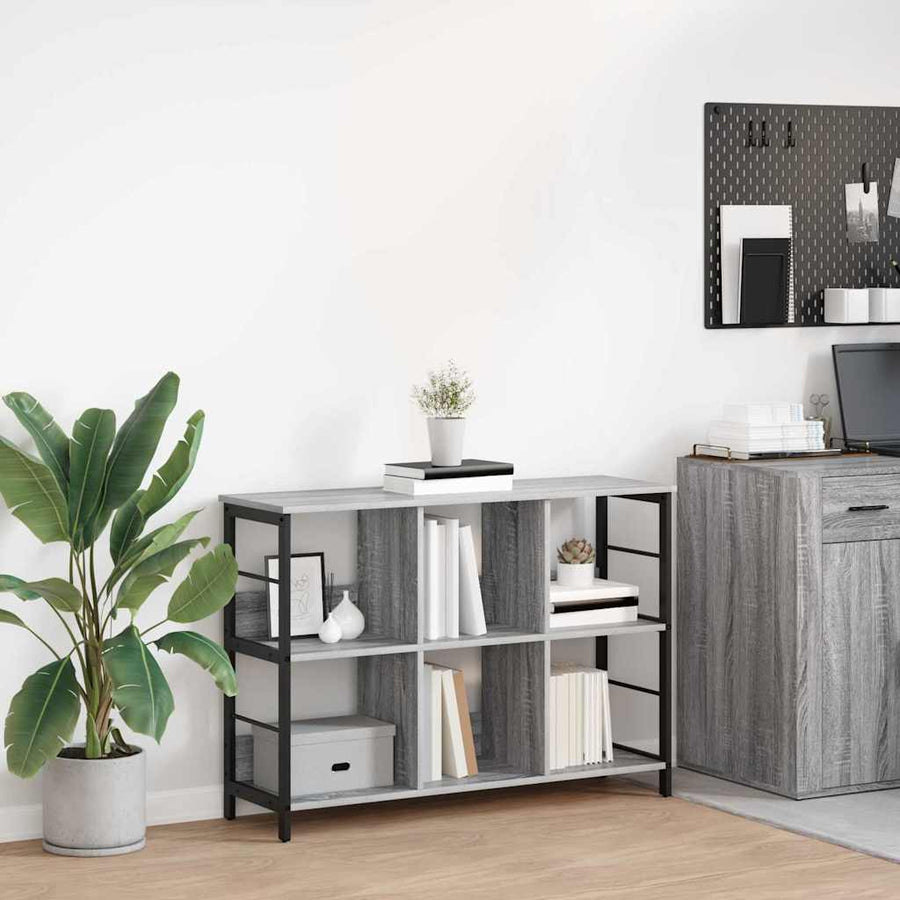 Boekenkast Grijs Sonoma 102 x 32 x 72,5 cm Bewerkt hout