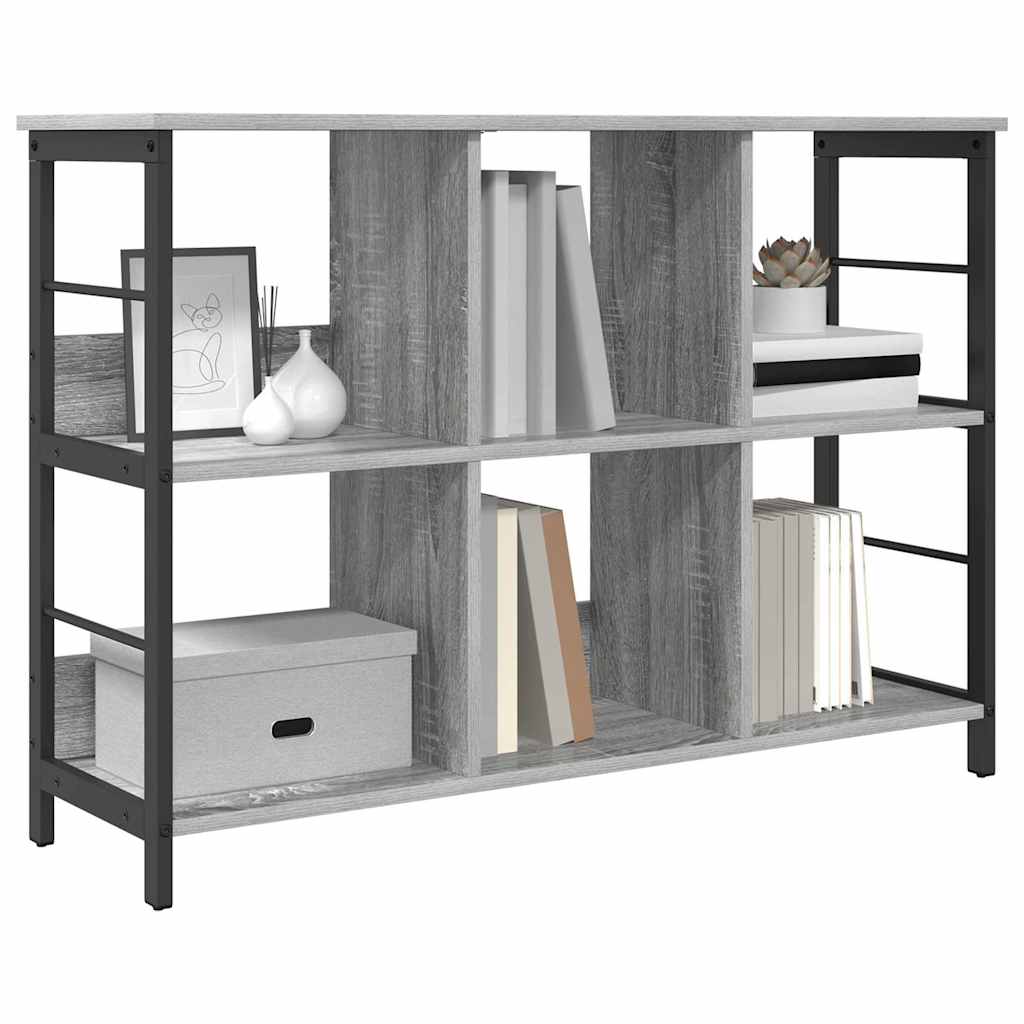 Boekenkast Grijs Sonoma 102 x 32 x 72,5 cm Bewerkt hout