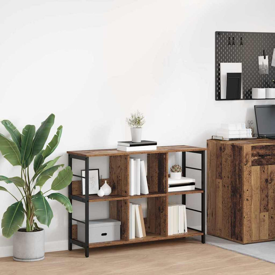 Boekenkast Oud Hout 102 x 32 x 72,5 cm Bewerkt hout