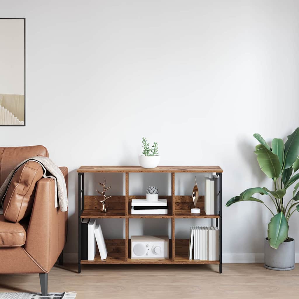 Boekenkast Oud Hout 102 x 32 x 72,5 cm Bewerkt hout