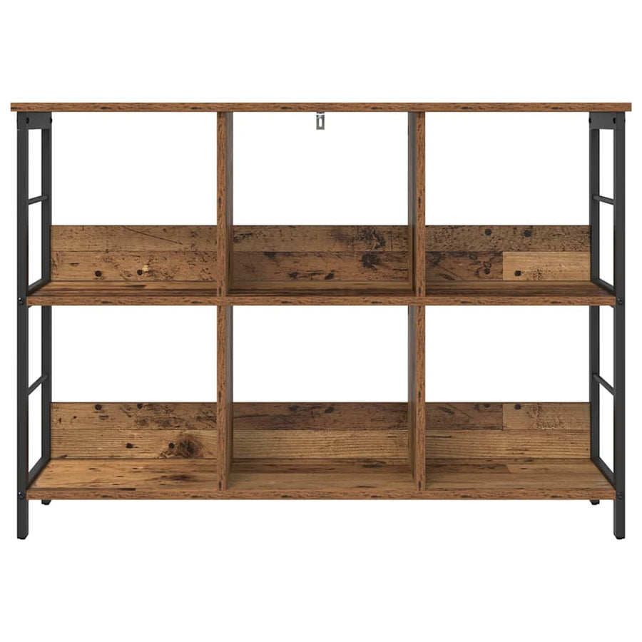 Boekenkast Oud Hout 102 x 32 x 72,5 cm Bewerkt hout