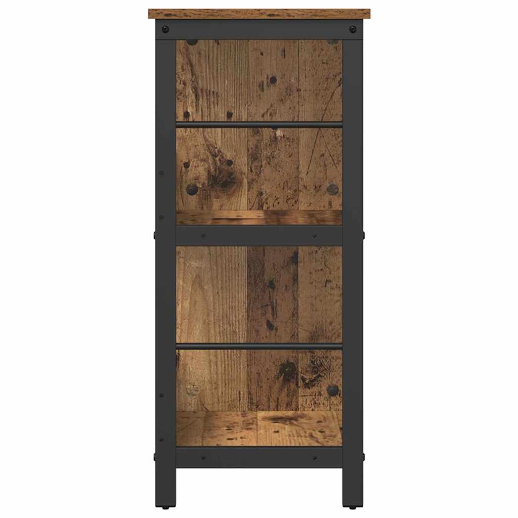 Boekenkast Oud Hout 102 x 32 x 72,5 cm Bewerkt hout