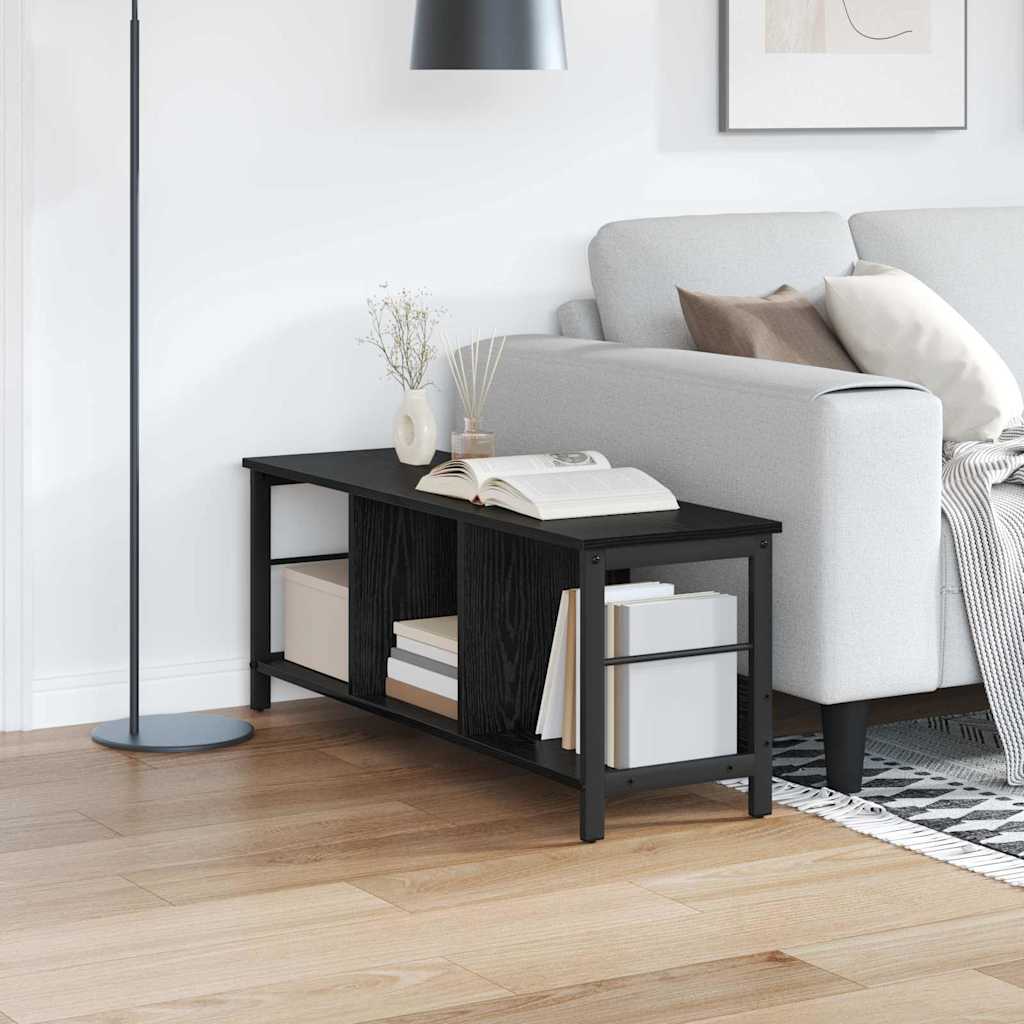 Boekenkast Zwart Eiken 102 x 32 x 40,5 cm Bewerkt hout