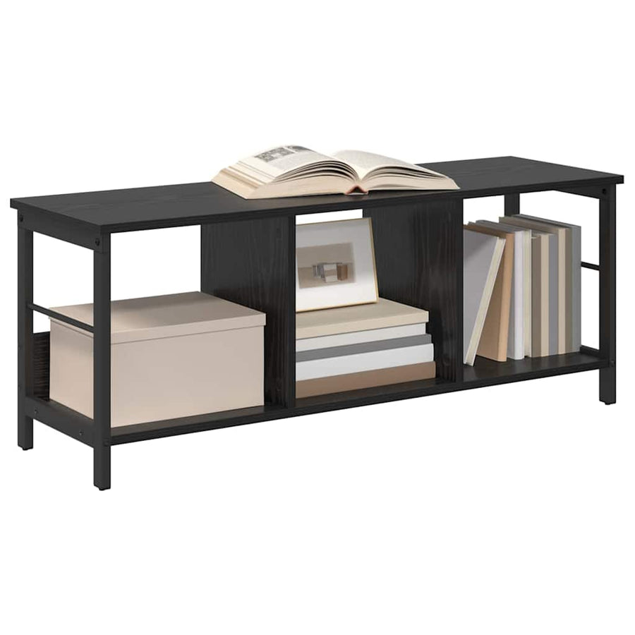 Boekenkast Zwart Eiken 102 x 32 x 40,5 cm Bewerkt hout