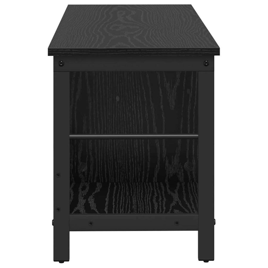 Boekenkast Zwart Eiken 102 x 32 x 40,5 cm Bewerkt hout