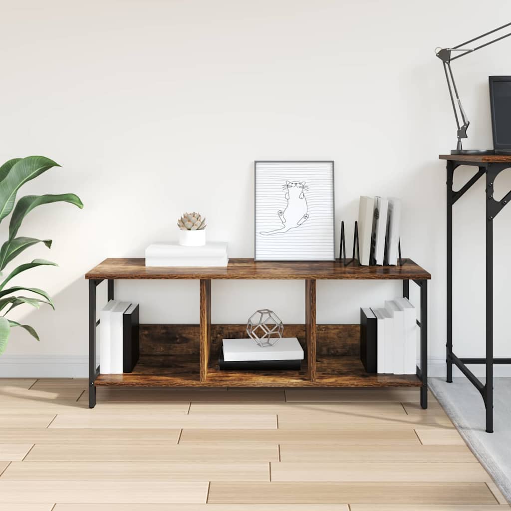 Boekenkast Gerookt eiken 102 x 32 x 40,5 cm Bewerkt hout