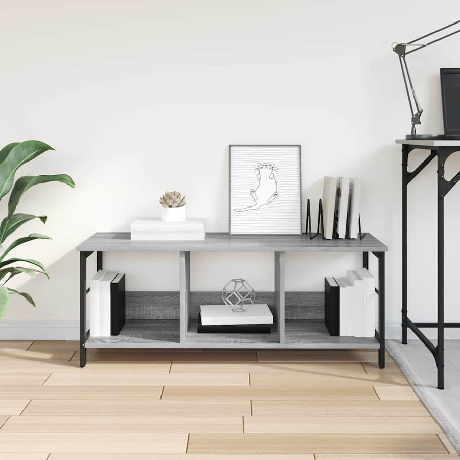 Boekenkast Grijs Sonoma 102 x 32 x 40,5 cm Bewerkt hout
