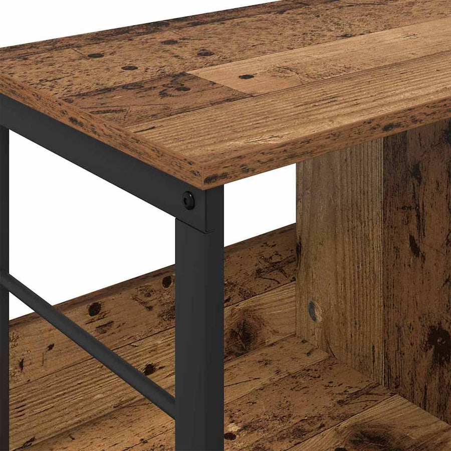 Boekenkast Oud Hout 102 x 32 x 40,5 cm Bewerkt hout