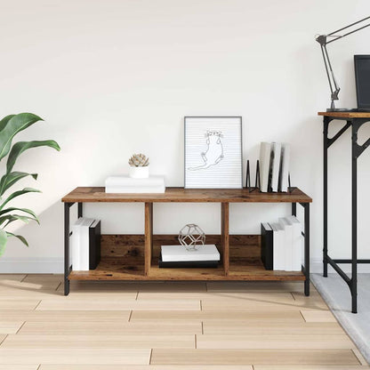 Boekenkast Oud Hout 102 x 32 x 40,5 cm Bewerkt hout