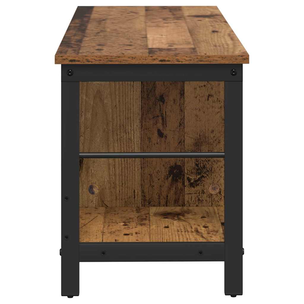 Boekenkast Oud Hout 102 x 32 x 40,5 cm Bewerkt hout