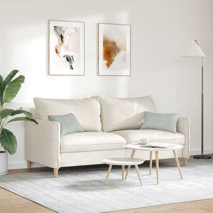 Sofa Kussens 2 pcs Lichtgrijs 50 x 30 cm Katoen Stof