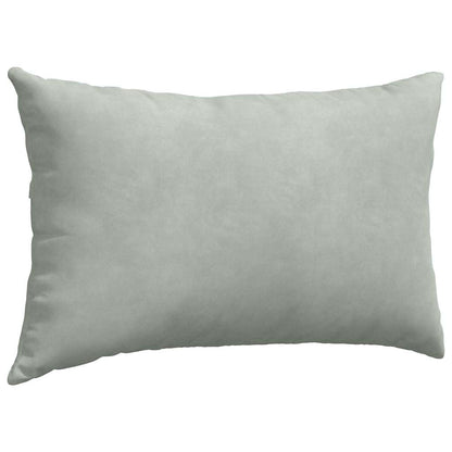 Sofa Kussens 2 pcs Lichtgrijs 50 x 30 cm Katoen Stof