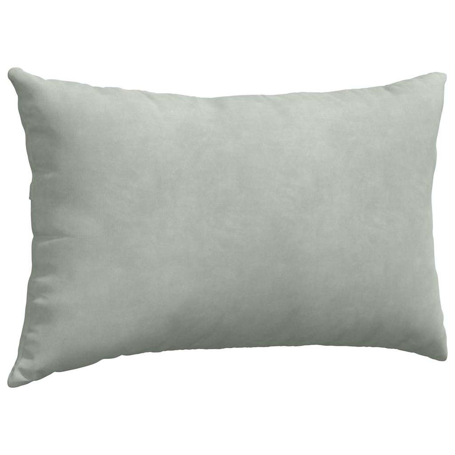 Sofa Kussens 2 pcs Lichtgrijs 50 x 30 cm Katoen Stof