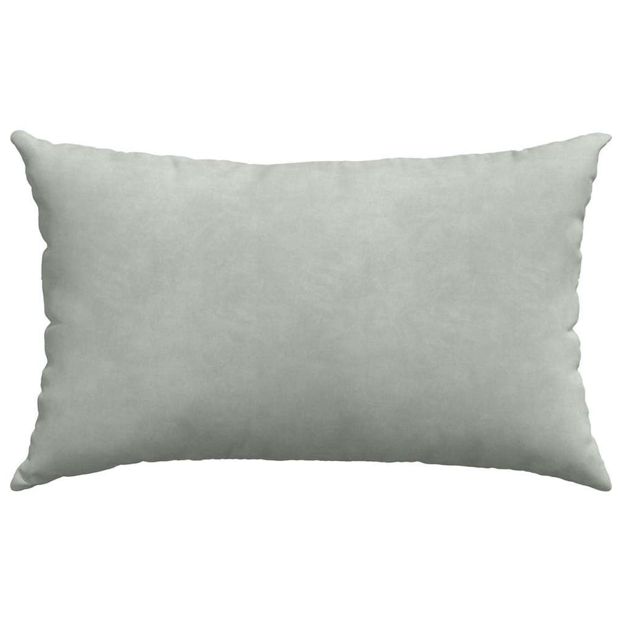 Sofa Kussens 2 pcs Lichtgrijs 50 x 30 cm Katoen Stof