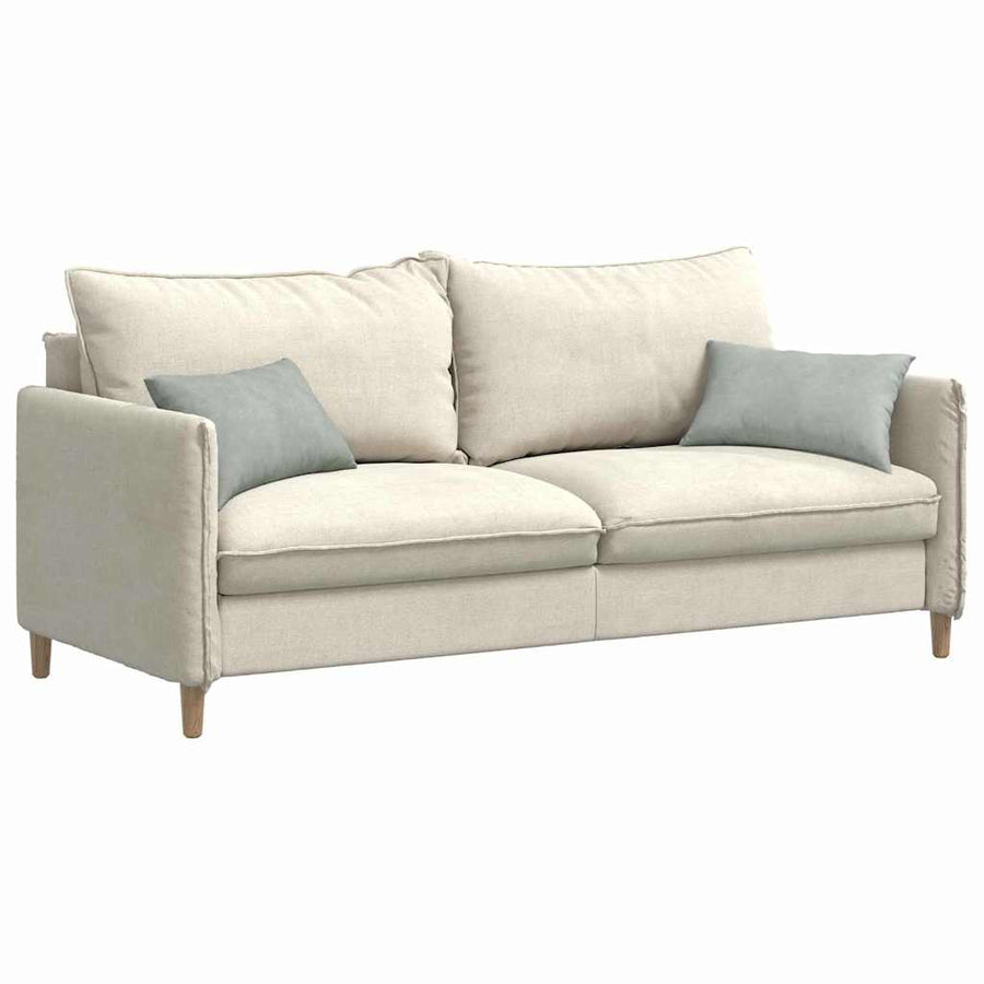 Sofa Kussens 2 pcs Lichtgrijs 50 x 30 cm Katoen Stof