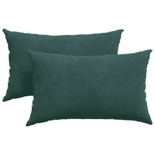 Sofa Kussens 2 pcs Donkergroen 50 x 30 cm Katoen Stof