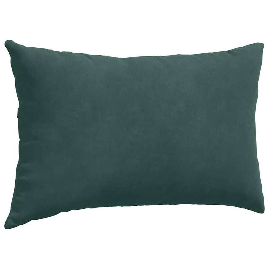 Sofa Kussens 2 pcs Donkergroen 50 x 30 cm Katoen Stof