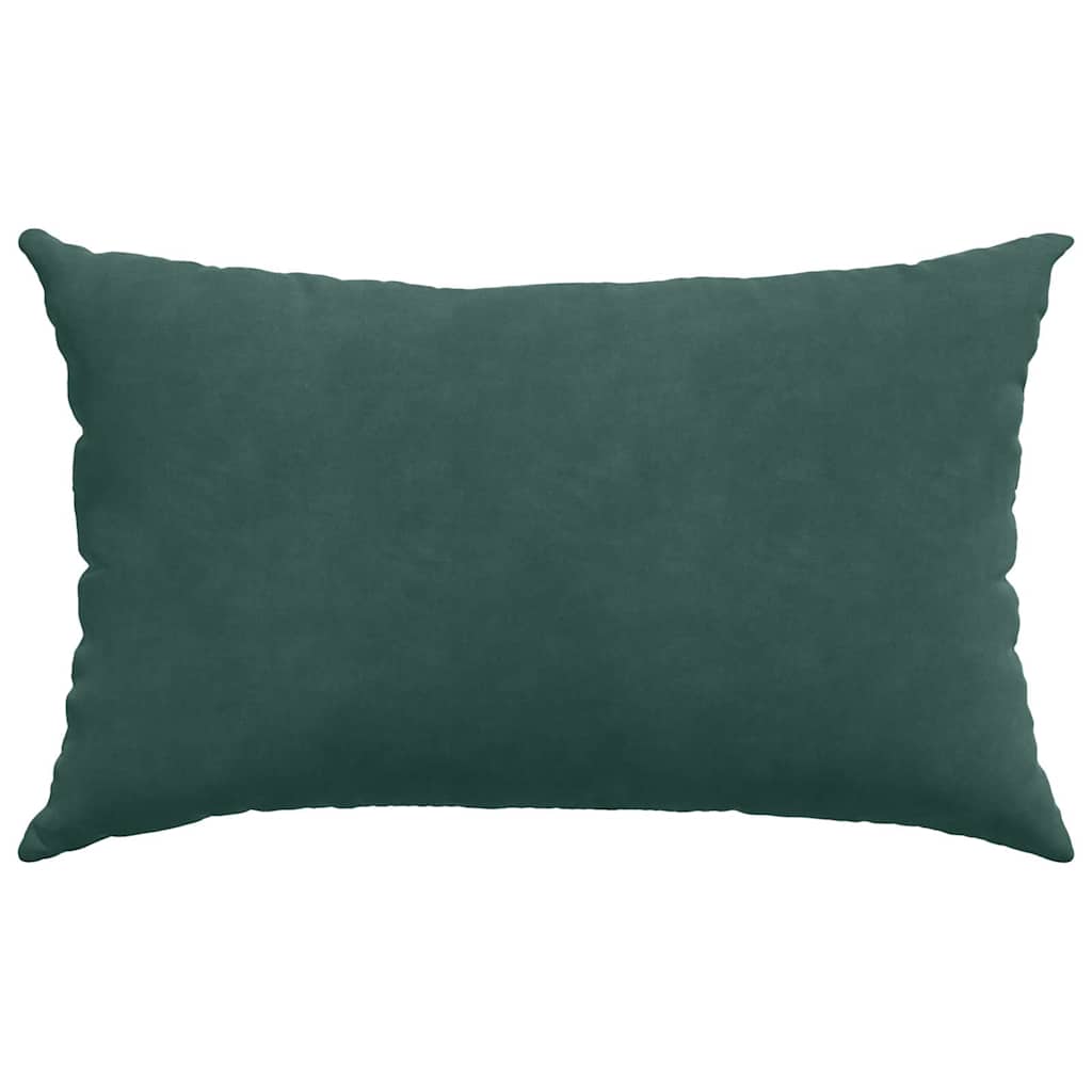 Sofa Kussens 2 pcs Donkergroen 50 x 30 cm Katoen Stof