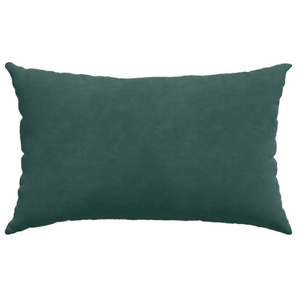 Sofa Kussens 2 pcs Donkergroen 50 x 30 cm Katoen Stof