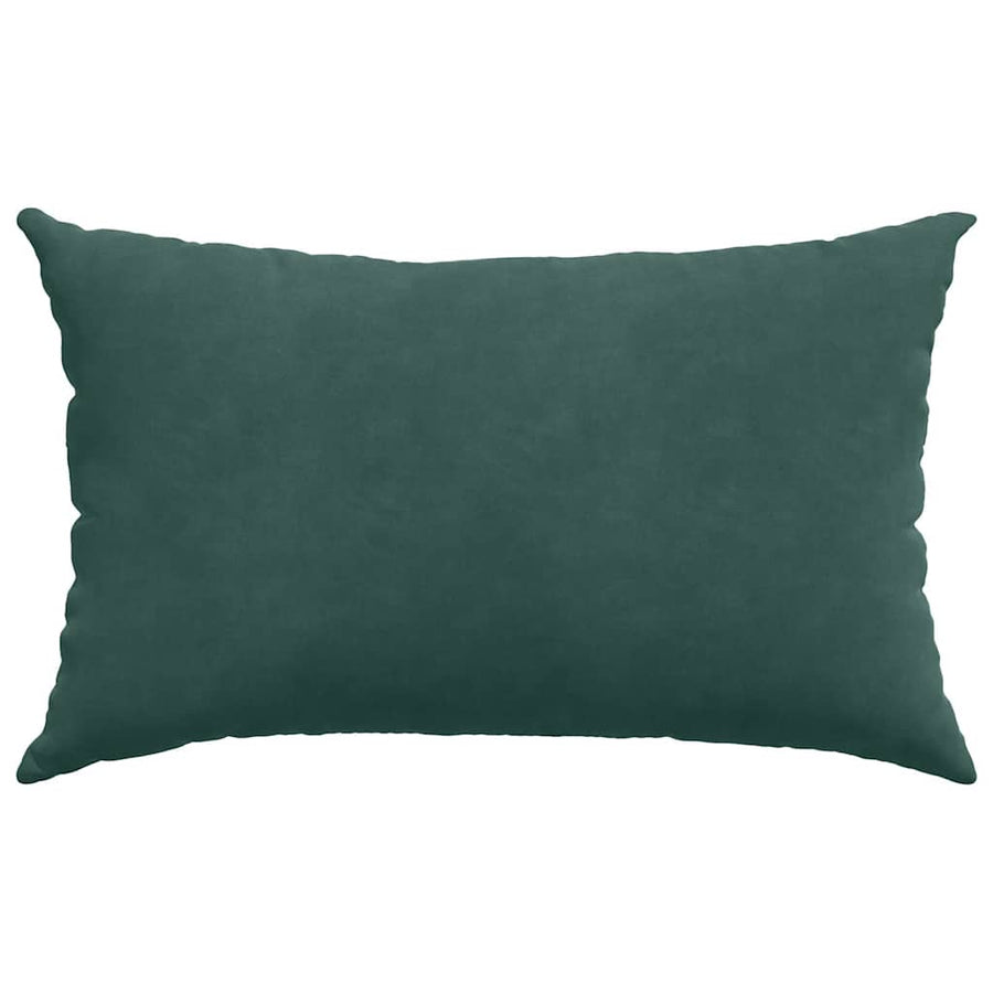 Sofa Kussens 2 pcs Donkergroen 50 x 30 cm Katoen Stof