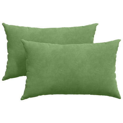 Sofa Kussens 2 pcs Lichtgroen 50 x 30 cm Katoen Stof