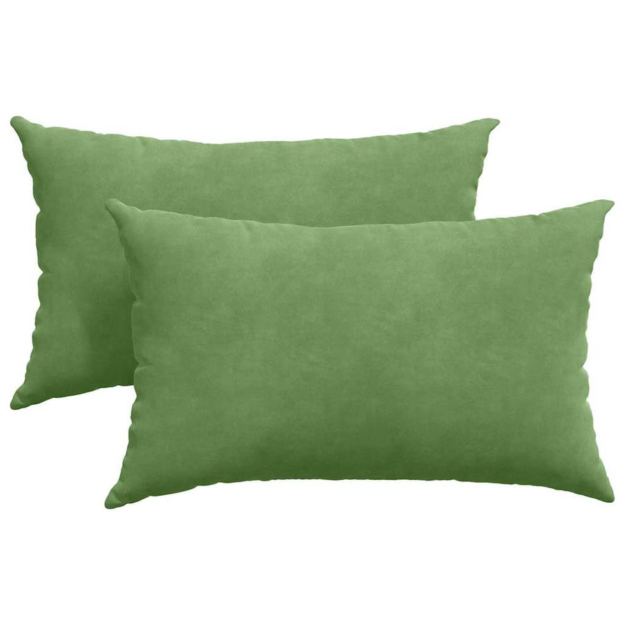 Sofa Kussens 2 pcs Lichtgroen 50 x 30 cm Katoen Stof