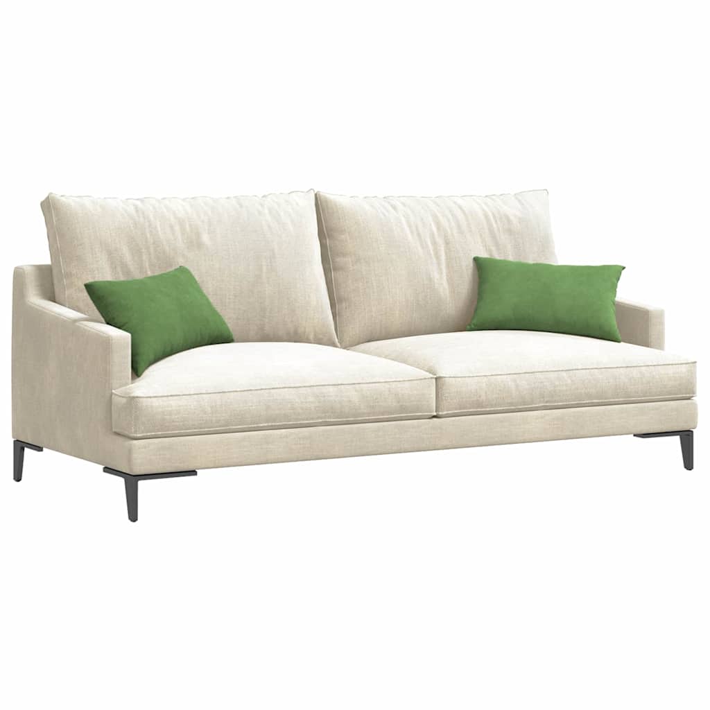 Sofa Kussens 2 pcs Lichtgroen 50 x 30 cm Katoen Stof