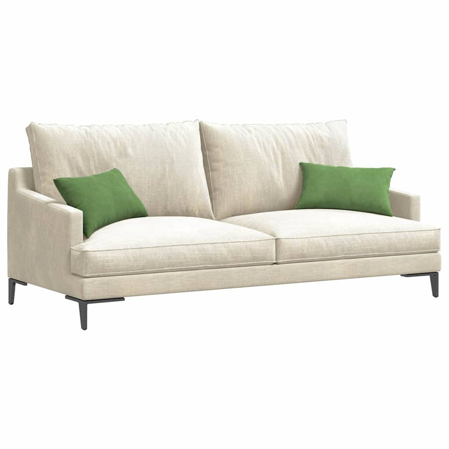 Sofa Kussens 2 pcs Lichtgroen 50 x 30 cm Katoen Stof