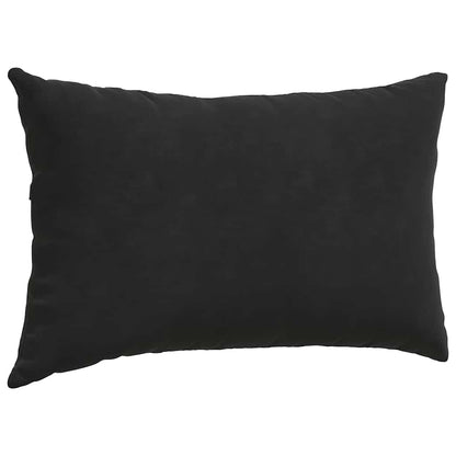 Sofa Kussens 2 pcs Zwart 50 x 30 cm Katoen Stof