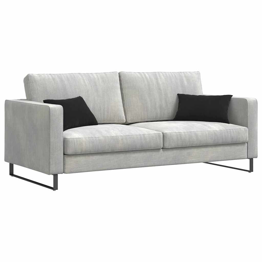 Sofa Kussens 2 pcs Zwart 50 x 30 cm Katoen Stof