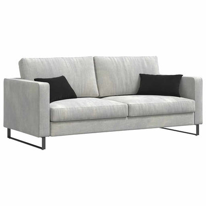 Sofa Kussens 2 pcs Zwart 50 x 30 cm Katoen Stof