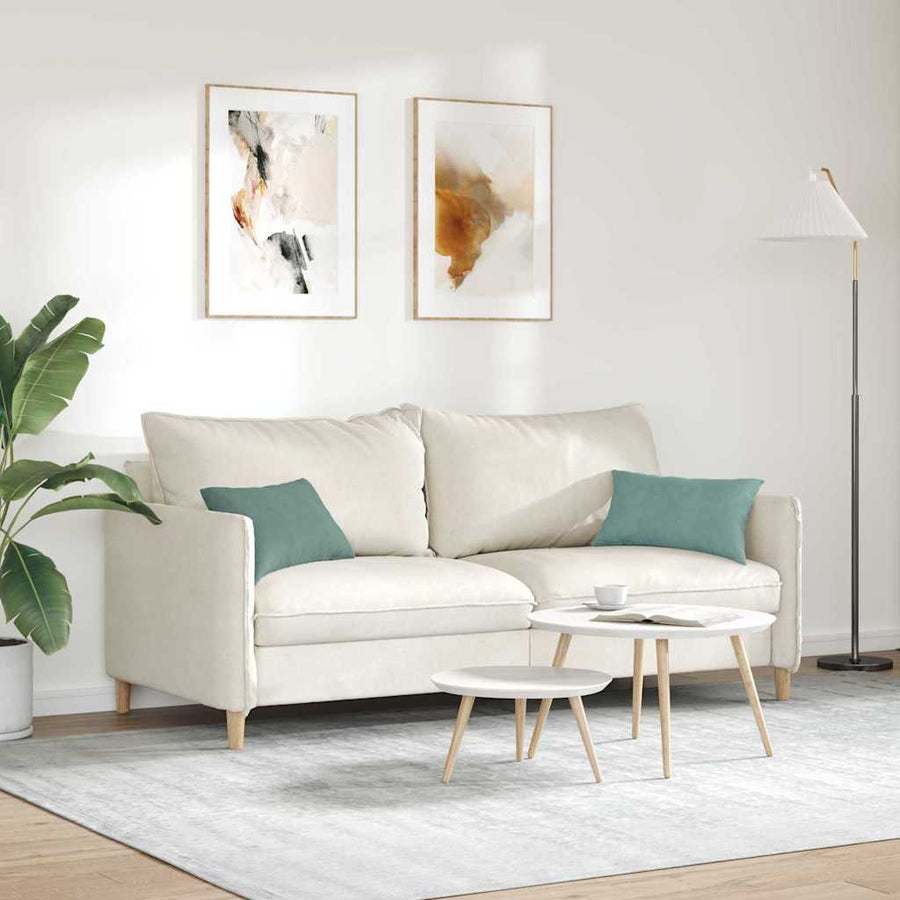 Sofa Kussens 2 pcs Zeegroen 50 x 30 cm Katoen Stof