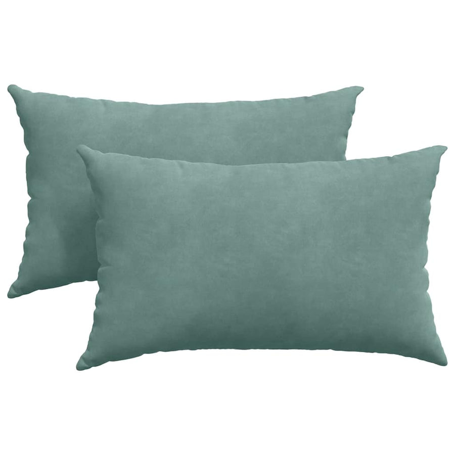 Sofa Kussens 2 pcs Zeegroen 50 x 30 cm Katoen Stof