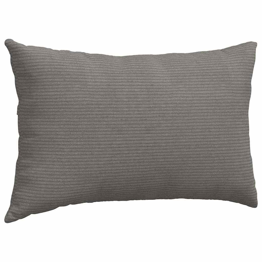 Sofa Kussens 2 pcs Lichtgrijs 50 x 30 cm Katoen Stof