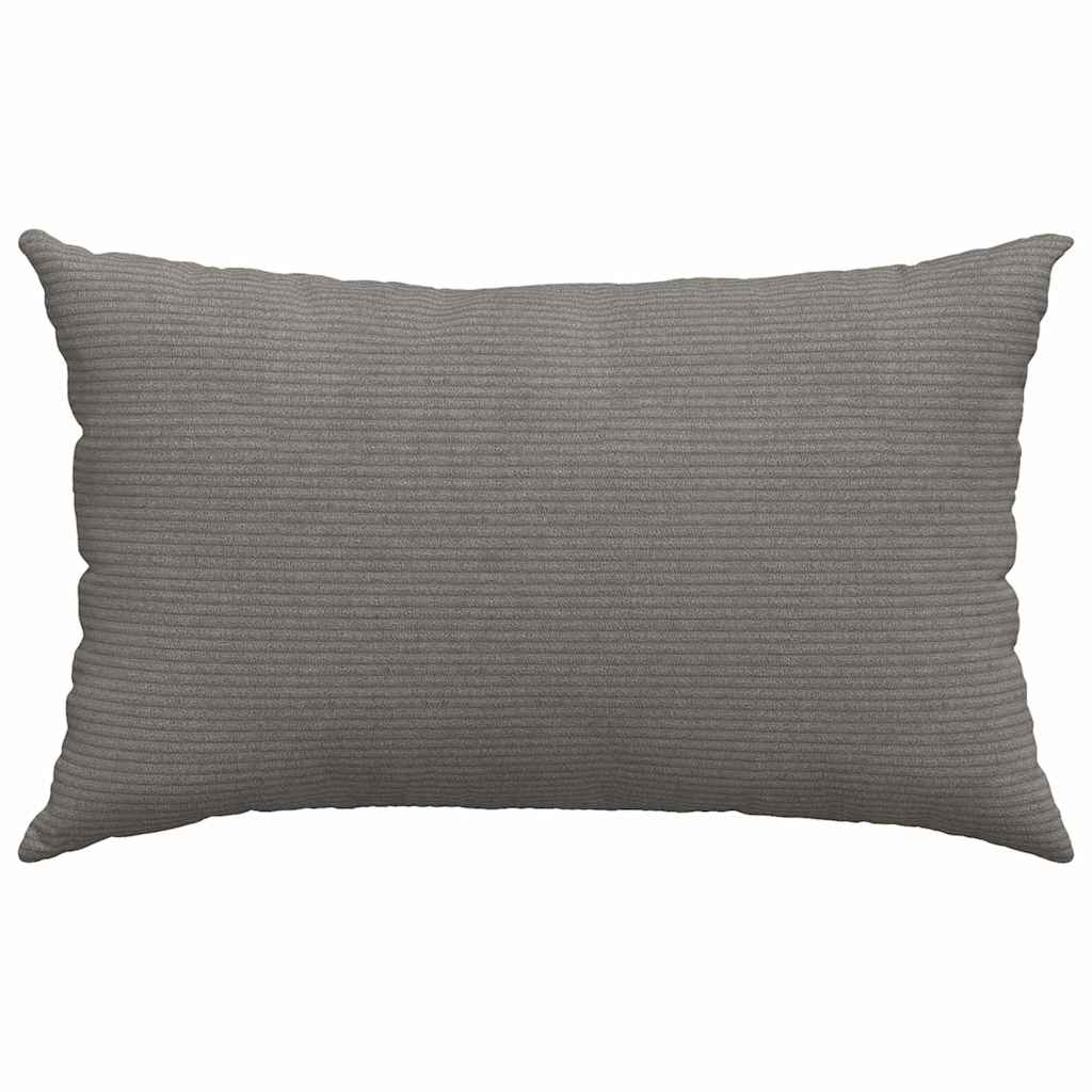 Sofa Kussens 2 pcs Lichtgrijs 50 x 30 cm Katoen Stof
