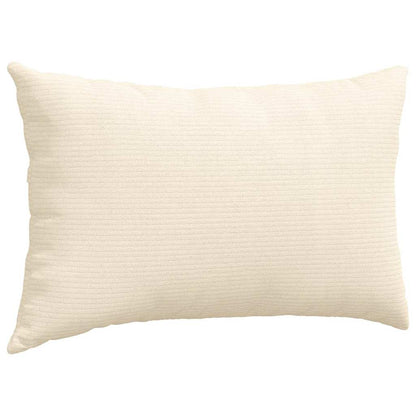 Sofa Kussens 2 pcs Crème 50 x 30 cm Katoen Stof