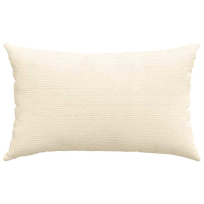 Sofa Kussens 2 pcs Crème 50 x 30 cm Katoen Stof