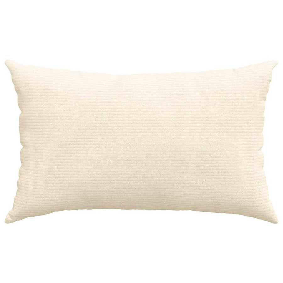 Sofa Kussens 2 pcs Crème 50 x 30 cm Katoen Stof