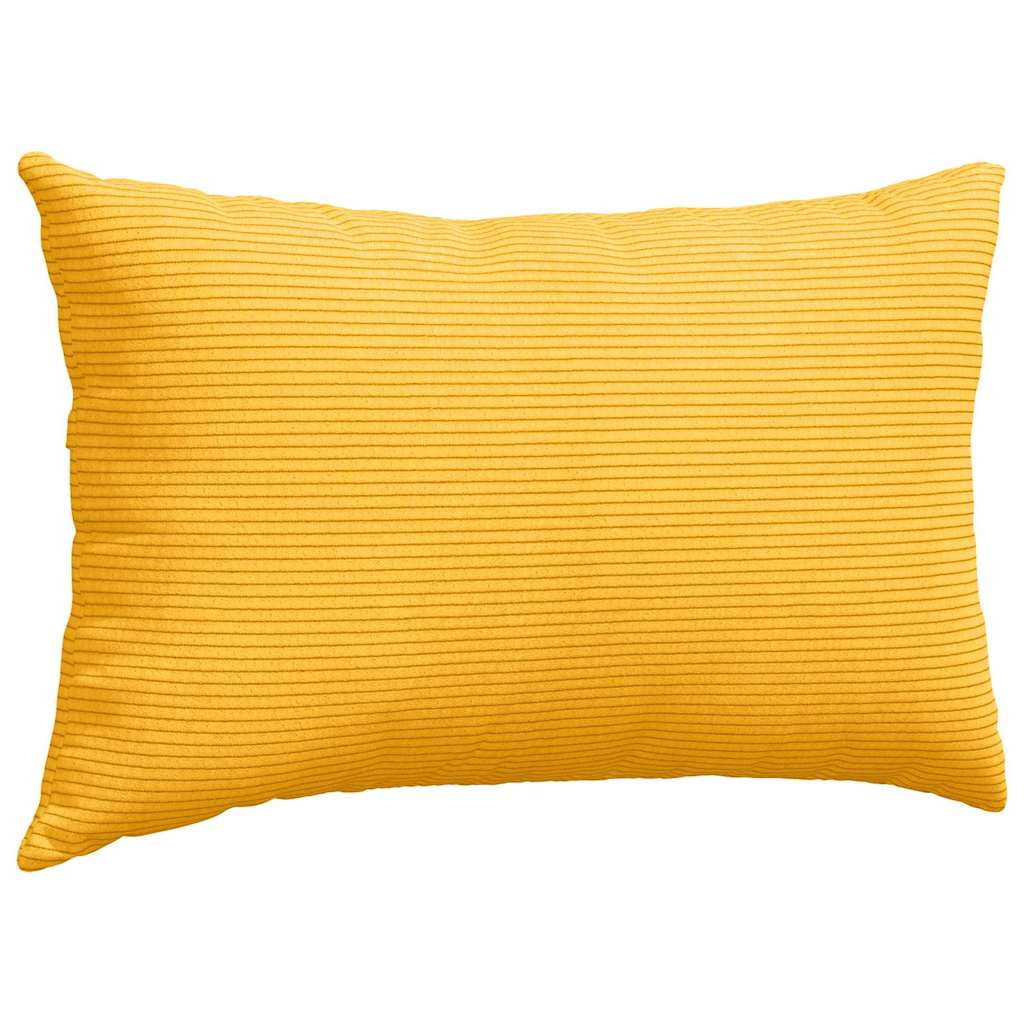 Sofa Kussens 2 pcs Lichtgeel 50 x 30 cm Katoen Stof
