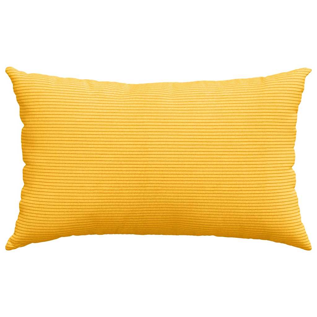 Sofa Kussens 2 pcs Lichtgeel 50 x 30 cm Katoen Stof
