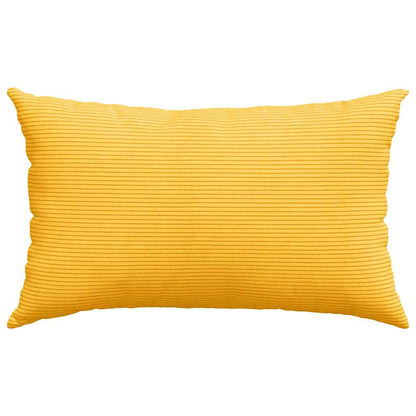 Sofa Kussens 2 pcs Lichtgeel 50 x 30 cm Katoen Stof