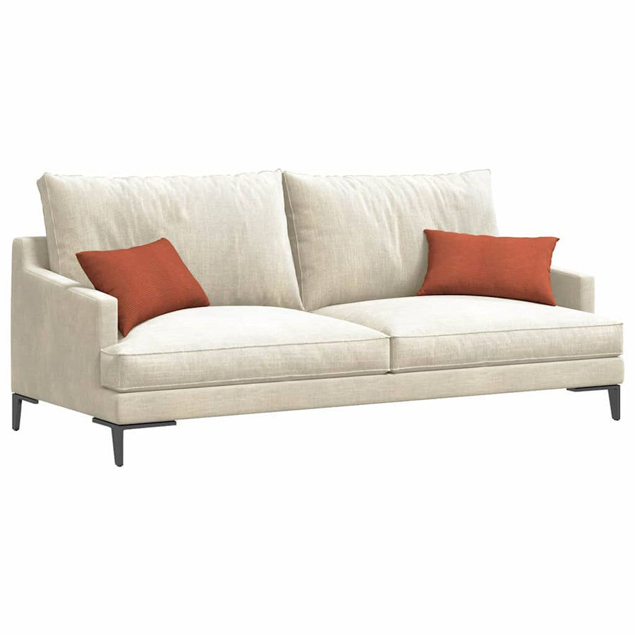 Sofa Kussens 2 pcs Rood-oranje 50 x 30 cm Katoen Stof